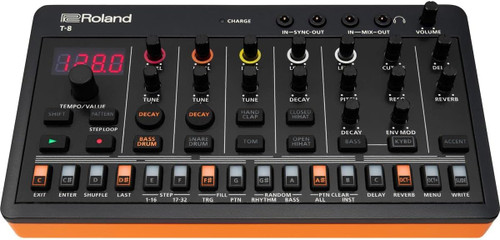 Roland AIRA Compact T-8 Beat Machine Sound Module w/ Audio Cable