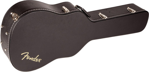 Fender Flat-Top Dreadnought Acoustic Guitar Case - Black w/ Strap