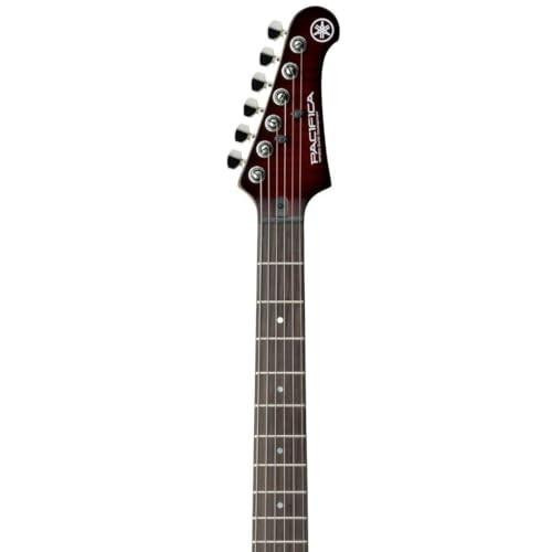 Yamaha PAC611VFM Pacifica Electric Guitar - Dark Red Burst