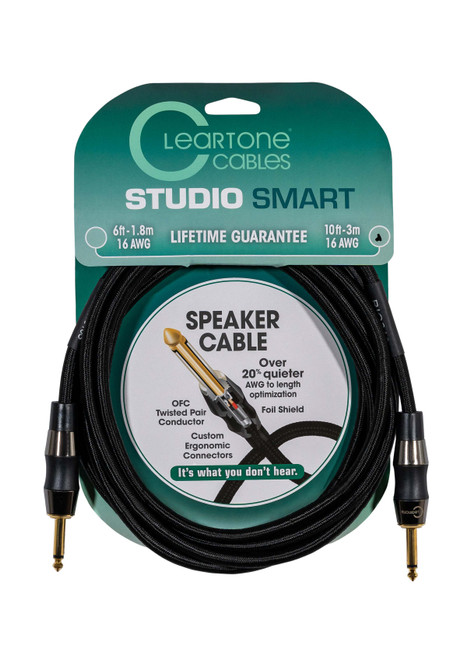 Cleartone 10-Foot Studio Smart Speaker Cable, 16 AWG - 1 Pack