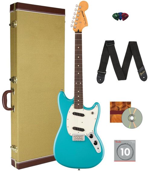 Fender Player II Mustang - Birch Green w/ Tweed Case