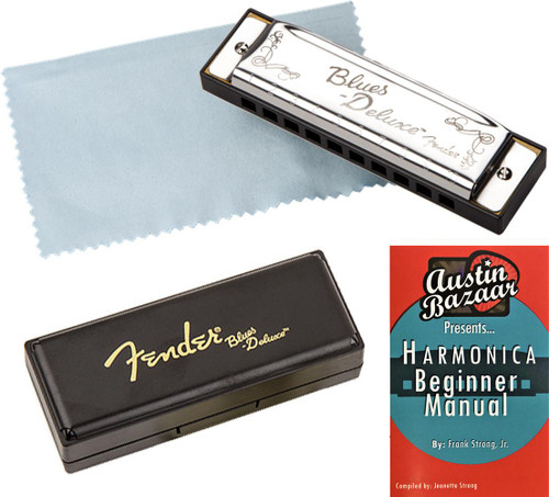  Fender Blues Deluxe Harmonica - Key of C w/ Carrying Case 
