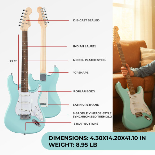 Fender Squier Debut Stratocaster - Daphne Blue