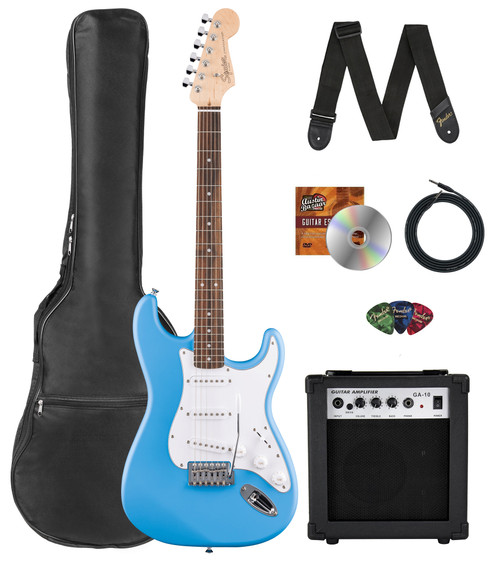 Fender Squier Debut Stratocaster - California Blue w/ Frontman 10G