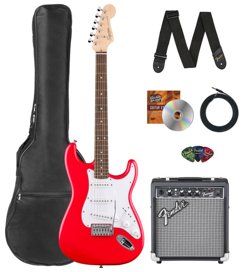 Fender Squier Debut Stratocaster - Torino Red w/ Amplifier