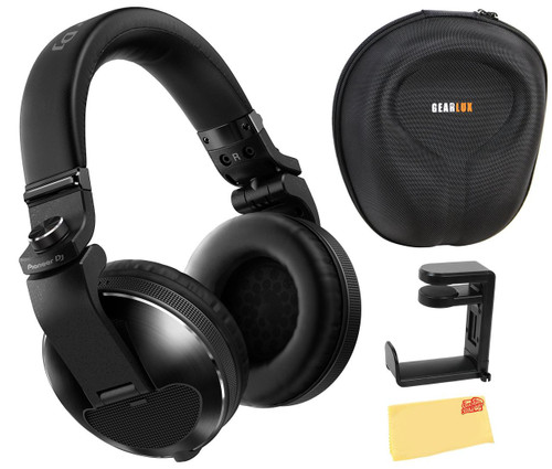 Pioneer DJ HDJ-CUE1 DJ Headphones - Black w/ Headphones Case