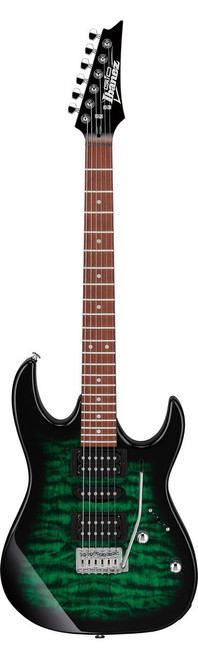  Ibanez GRX70QA RG Gio Electric Guitar - Transparent Emerald Burst 