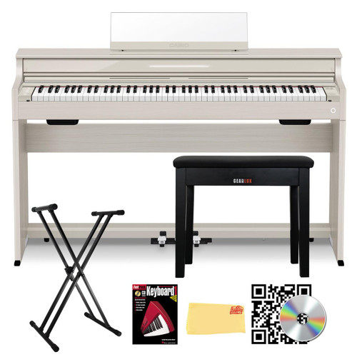  Casio AP-S450 Celviano 88-Key Digital Piano - Gray Beige w/ Adjustable Stand 