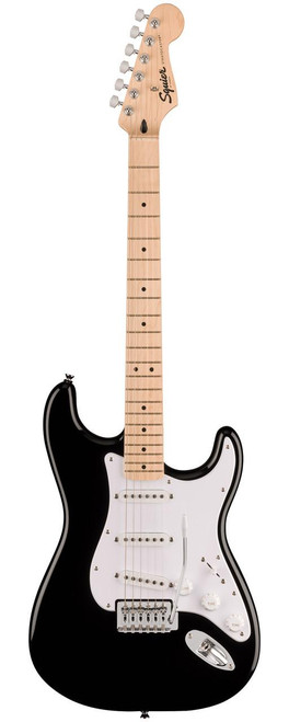 Squier Fender Squier Sonic Stratocaster, White Pickguard - Black 