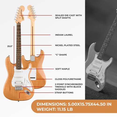 Fender Squier Affinity Stratocaster HSS - Natural