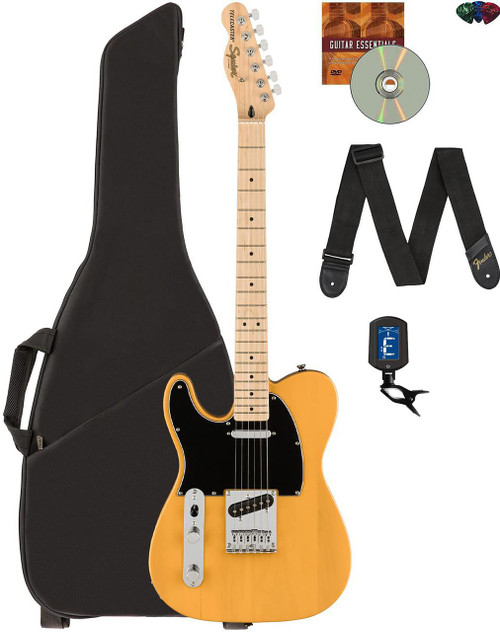 Fender/Squier/Affinity テレキャスター ケース付 Fender Squier Affinity Telecaster - Black w/ Gig Bag