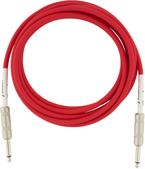 Fender 6-Foot Original Instrument Cable, Straight-Straight, Fiesta Red - 1 Pack