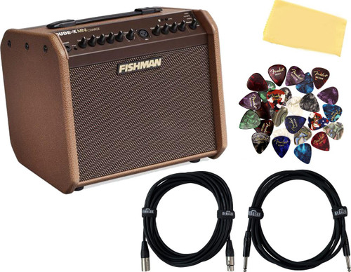  Fishman Loudbox Mini Charge Battery-Powered Acoustic Combo Amplifier w/ Pick Sampler 