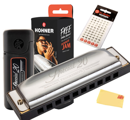 Hohner Special 20 Country Tuned Harmonica - Key of C w/ Key Stickers