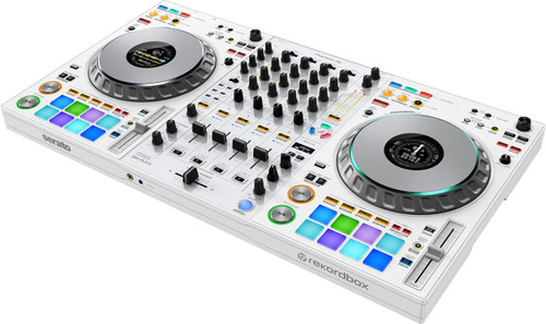  Pioneer DJ DDJ FLX10 Limited Edition 4-Channel DJ Controller for rekordbox and Serato - White 