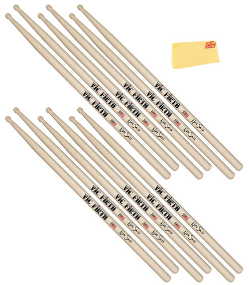  Vic Firth Signature Series Nate Smith Drumsticks - 6 Pack 