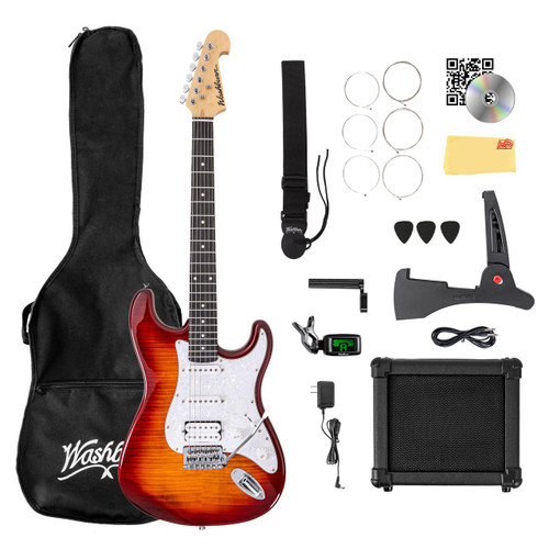  Washburn SDFSB Sonamaster Deluxe Electric Guitar Pack - Sunburst w/ Amplifier 