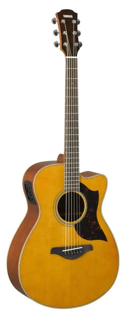  Yamaha AC1M Mahogany Concert Cutaway Acoustic-Electric Guitar - Vintage Natural 