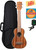 Kala KA-SLNG Mahogany Long Neck Soprano Ukulele w/ Hard Case
