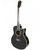 Oscar Schmidt OA10CE Mini Auditorium Acoustic-Electric Guitar - Black w/ Gig Bag