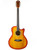 Oscar Schmidt OA10CE Mini Auditorium Acoustic-Electric Guitar - Spalted Maple w/ Gig Bag