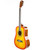 Oscar Schmidt OG5 3/4-Size Kids Acoustic Guitar - Flame Yellow Sunburst