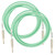 Fender 10-Foot Original Instrument Cable, Straight-Straight, Surf Green - 2 Pack