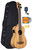 Kala UBASS-ZEB-FS Zebrawood Acoustic-Electric U-Bass Ukulele Bass w/ Case
