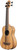 Kala UBASS-ZEB-FS Zebrawood Acoustic-Electric U-Bass Ukulele Bass w/ Case