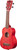 Kala MRT-RED-S Modern Meranti Soprano Ukulele - Adobe Red w/ Gig Bag