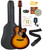  Jasmine S34C Orchestra Acoustic Guitar - Sunburst w/ Gig Bag 