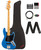  Fender Player II Modified Active Jazz Bass - Electric Blue w/ Cleaning Kit 