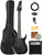  Ibanez GRG7221QA RG Gio 7-String Electric Guitar - Transparent Black Sunburst w/ Amplifier 