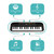  Casio SA-51 32-Key Mini Keyboard w/ Power Supply 