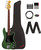  Fender Player II Modified Active Precision Bass - Harvest Green Metallic w/ Cleaning Kit 