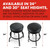  Fender Embossed Black Logo Barstool - Black 