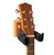 Gearlux Universal Self-Locking Guitar Wall Hanger with Wooden Base - 4 Pack