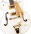 Gretsch G5422TG Electromatic Classic Double-Cut Hollow Body Electric Guitar - Snowcrest White w/ Strap