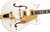 Gretsch G5422TG Electromatic Classic Double-Cut Hollow Body Electric Guitar - Snowcrest White w/ Strap