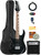 Ibanez GRGM21L RG Gio miKro Short-Scale Electric Guitar, Left Handed - Black Night w/ Amplifier