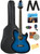 Ibanez TCY10E Talman Acoustic-Electric Guitar - Transparent Blue Sunburst w/ Gig Bag
