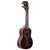  Kala KA-EBY-S Striped Ebony Soprano Ukulele w/ Gig Bag 