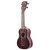  Kala KA-EBY-S Striped Ebony Soprano Ukulele w/ Gig Bag 