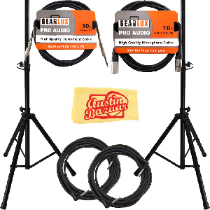 Yamaha STAGEPAS 400BT Portable PA System Bundle w/ Speaker Stands