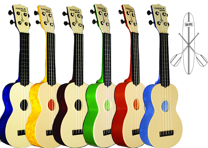 Waterman Ukulele - Swirl Colors