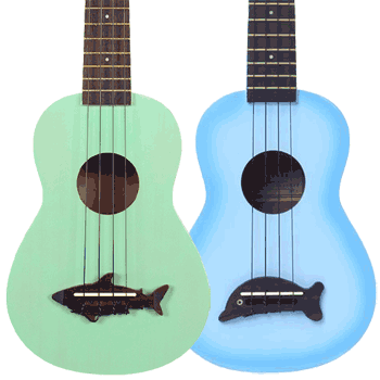 Kala Makala Shark & Dolphin Ukuleles