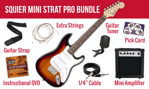 Buy Squier Mini Guitar Bundles