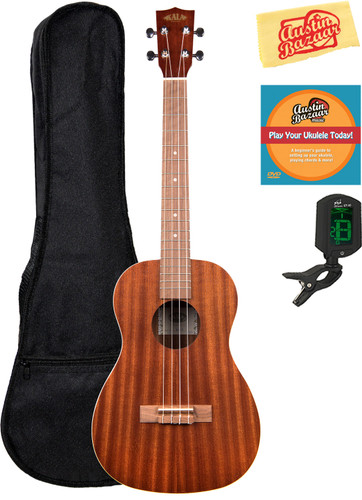 Kala KA-B Satin Mahogany Baritone Ukulele w/ Gig Bag
