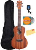 Kala KA-C Satin Mahogany Concert Ukulele w/ Gig Bag