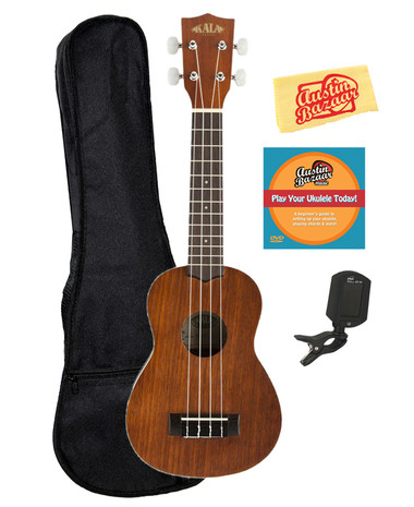 Kala KA-S Satin Mahogany Soprano Ukulele w/ Gig Bag